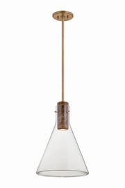 Hudson Valley - 1613-PBR - One Light Pendant - West Hill - Patina Brass