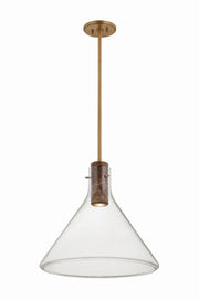 Hudson Valley - 1619-PBR - One Light Pendant - West Hill - Patina Brass