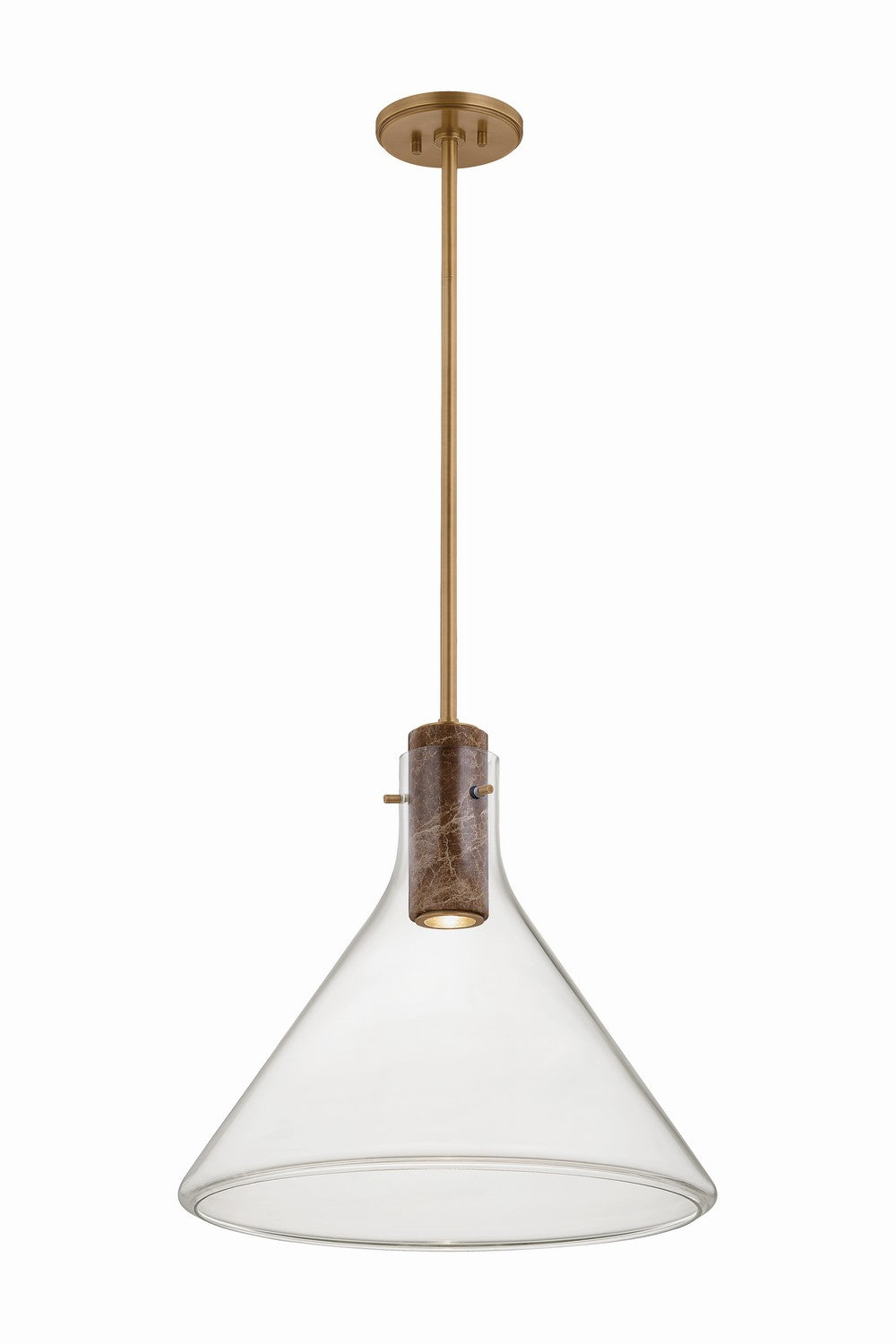 Hudson Valley - 1619-PBR - One Light Pendant - West Hill - Patina Brass