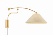 Hudson Valley - 2351-AGB - One Light Wall Sconce - Sylva - Aged Brass