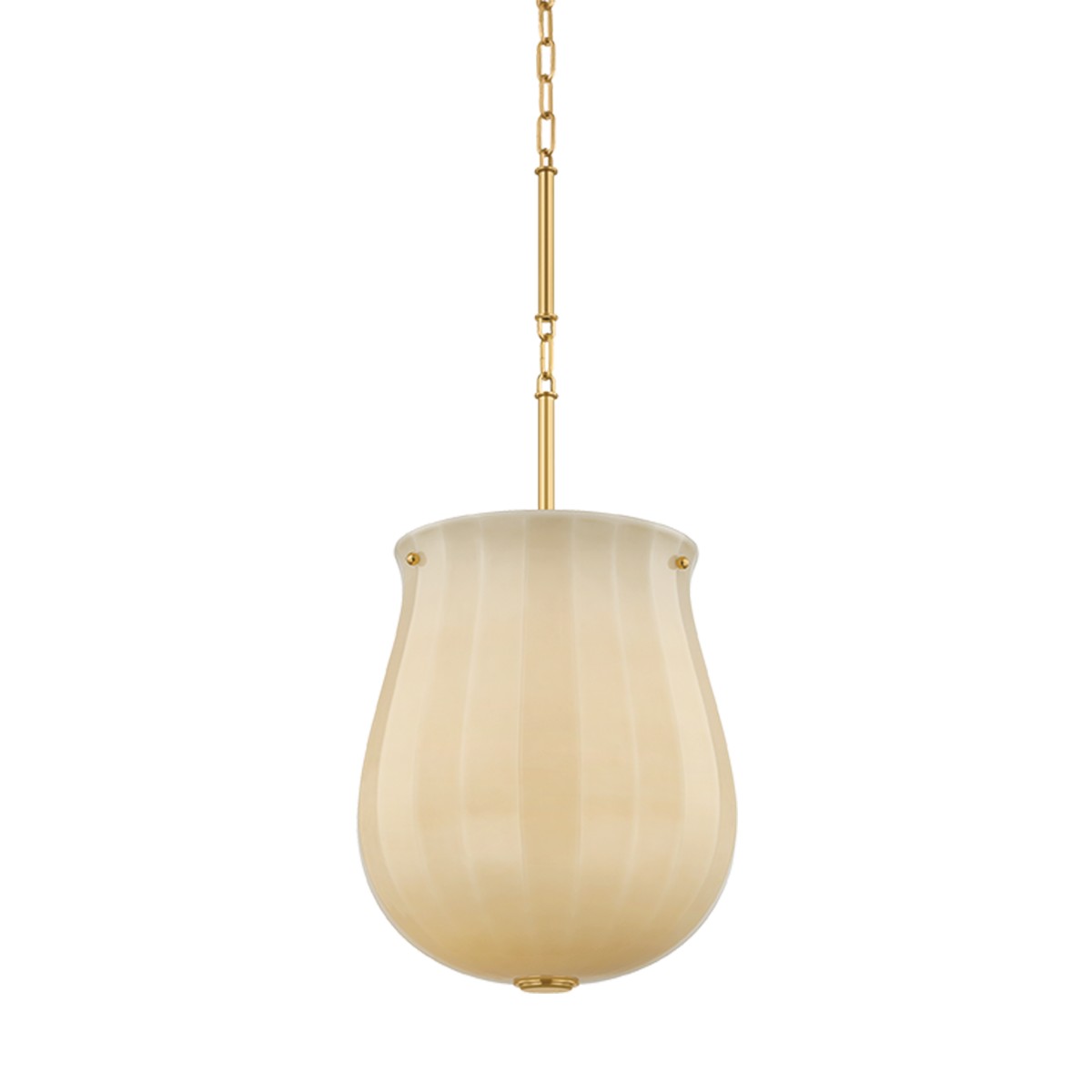 Hudson Valley - 3113-AGB - One Light Pendant - Nevins - Aged Brass