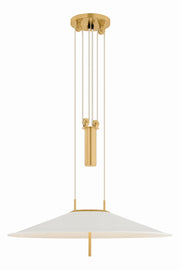 Hudson Valley - 4751-AGB/SWH - LED Pendant - Emmons - Aged Brass