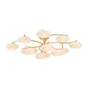Hudson Valley - 5013-VGL - LED Semi Flush Mount - Bayberry - Vintage Gold Leaf