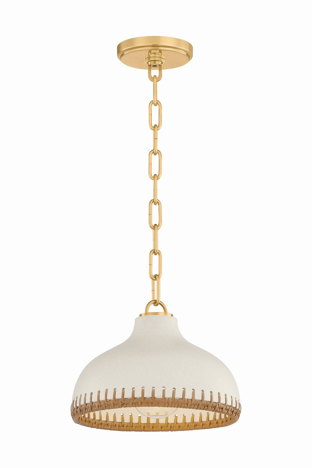 Hudson Valley - 5314-AGB/CCP - One Light Pendant - Southfields - Aged Brass