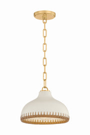 Hudson Valley - 5314-AGB/CCP - One Light Pendant - Southfields - Aged Brass