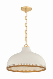 Hudson Valley - 5317-AGB/CCP - One Light Pendant - Southfields - Aged Brass