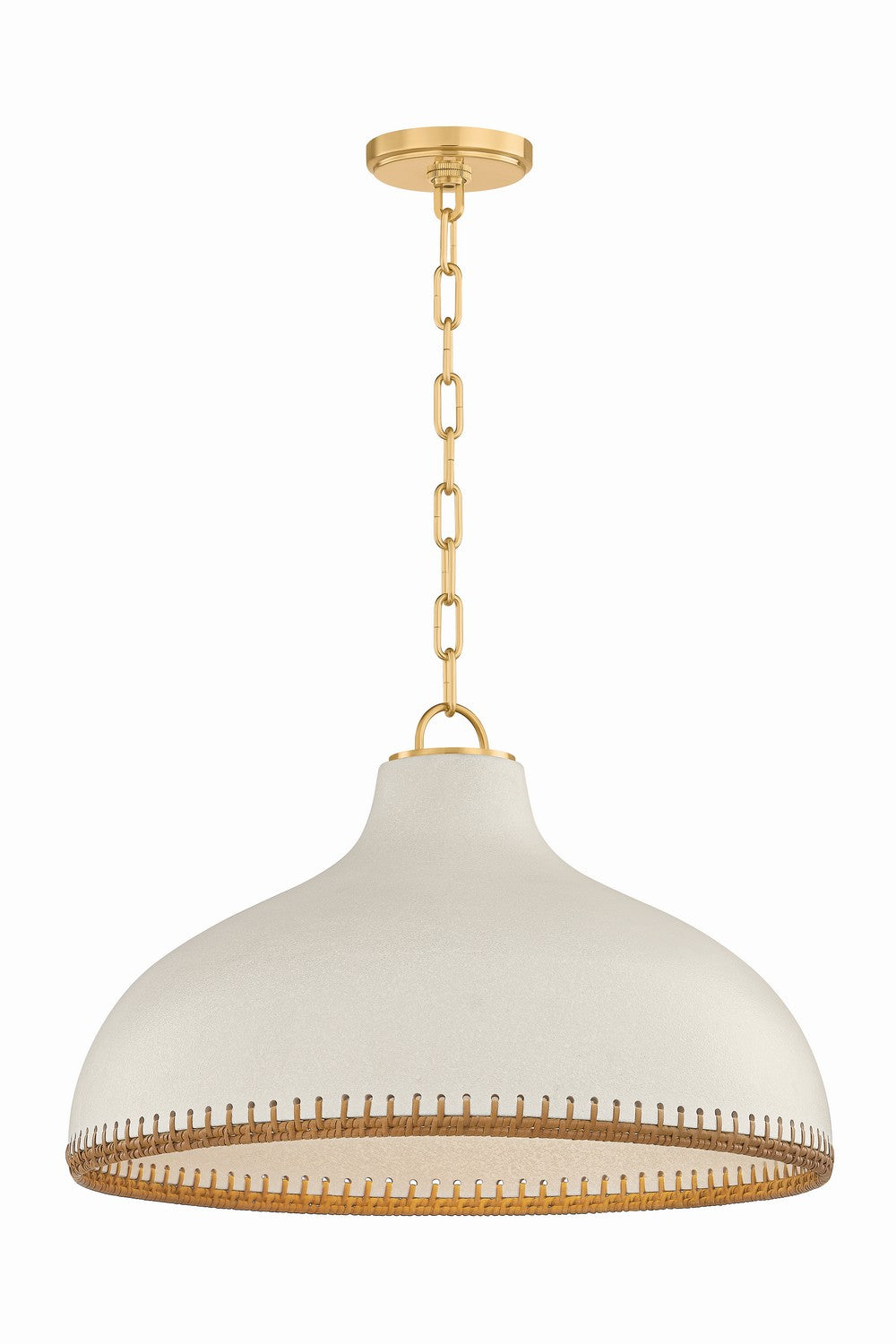 Hudson Valley - 5322-AGB/CCP - One Light Pendant - Southfields - Aged Brass