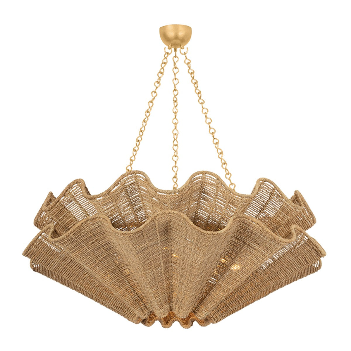 Hudson Valley - 6208-VGL - Eight Light Chandelier - Hayworth - Vintage Gold Leaf