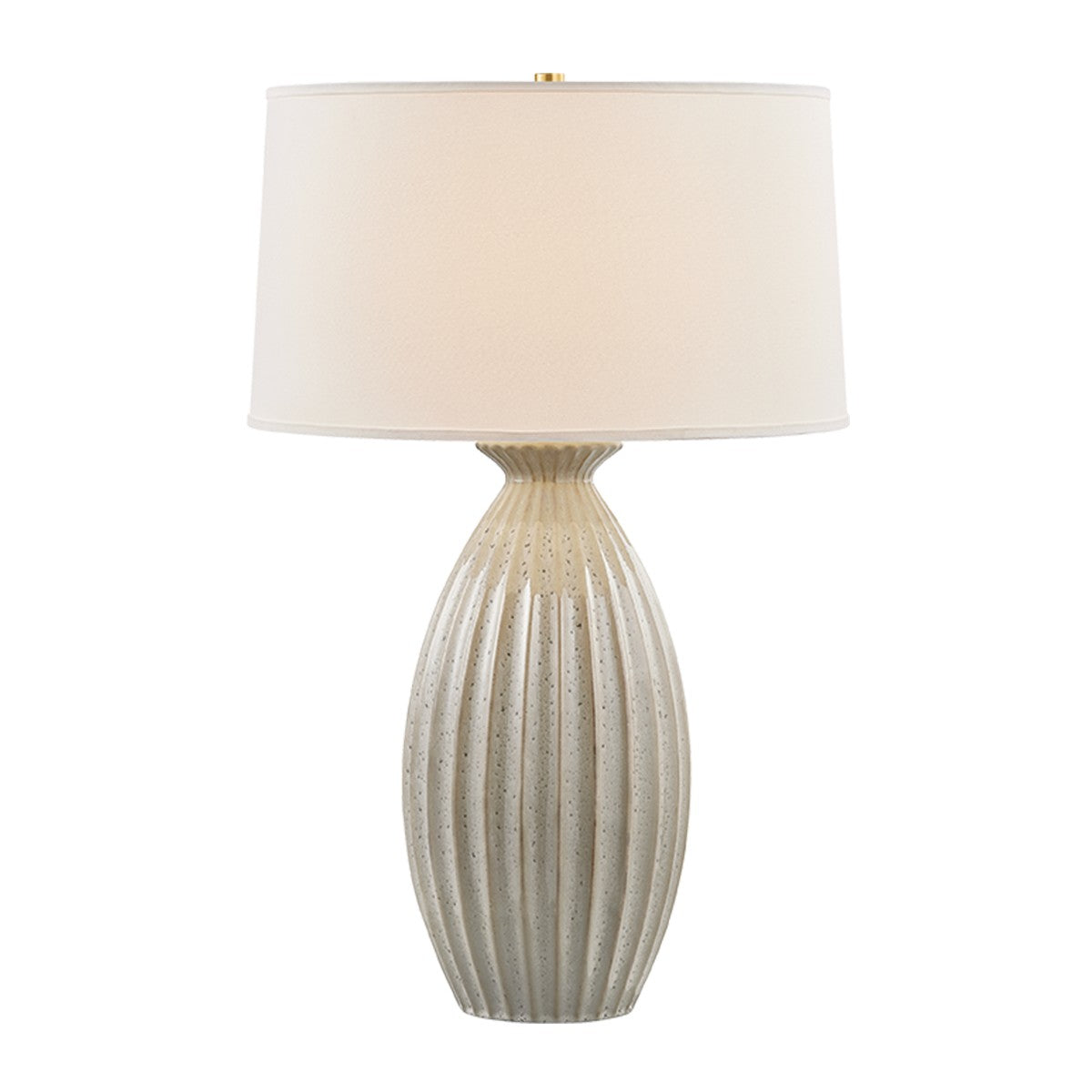 Hudson Valley - L2841-AGB/CTV - One Light Table Lamp - Box Elder - Aged Brass