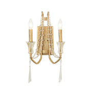 Varaluz - 270W02BK - Two Light Wall Sconce - Barcelona - Brass Kisser