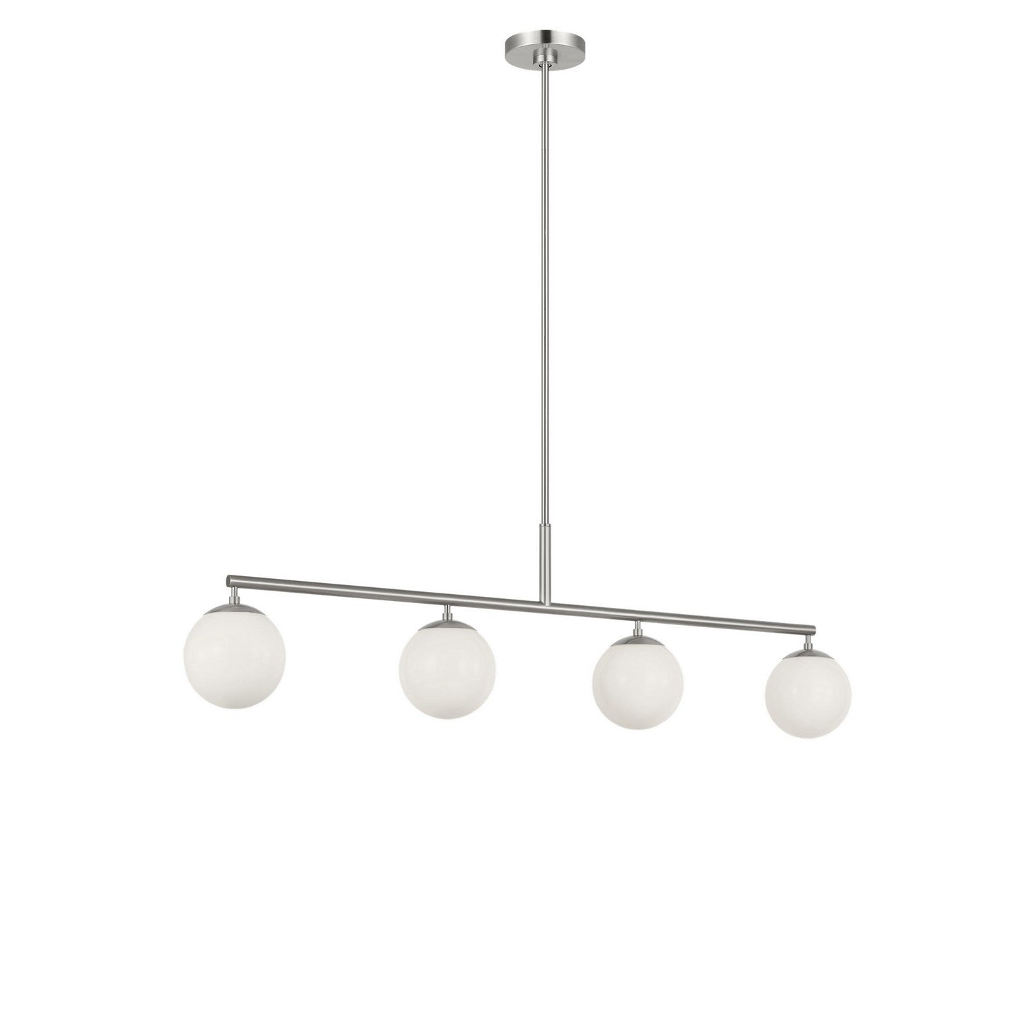 Generation Lighting - GLC1814BN - Four Light Linear Chandelier - Nube - Brushed Nickel