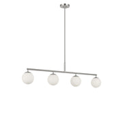 Generation Lighting - GLC1814BNE - Four Light Linear Chandelier - Nube - Brushed Nickel