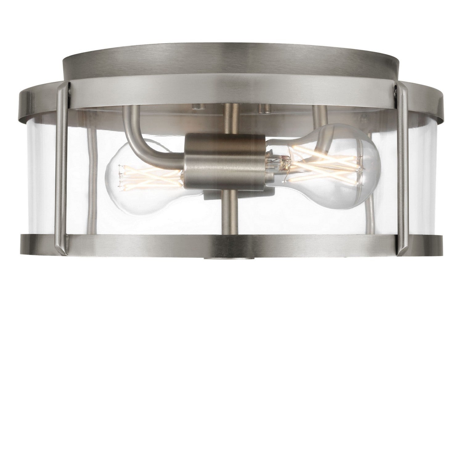 Generation Lighting - GLF1732BNE - Two Light Flush Mount - Lumra - Brushed Nickel