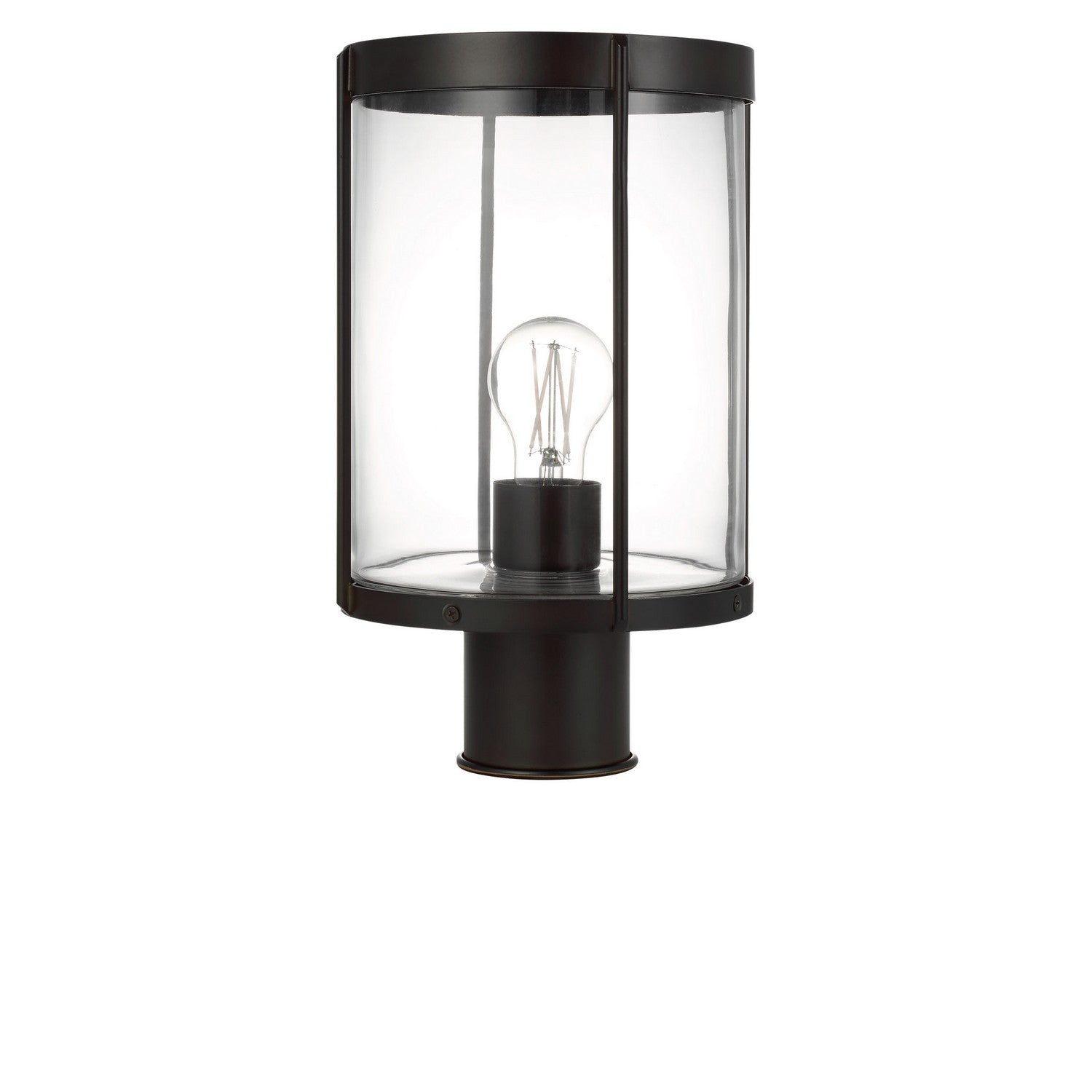 Generation Lighting - GLO1741C-TXB - One Light Outdoor Post Lantern - Luning - Textured Black