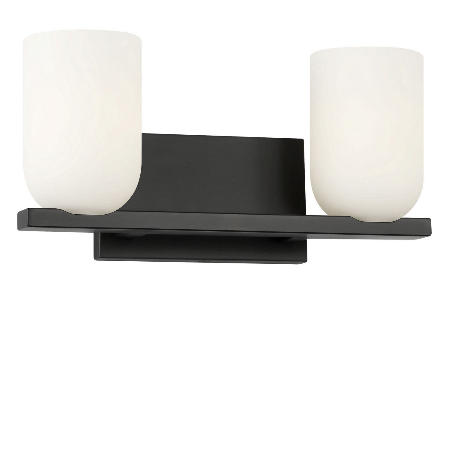 Generation Lighting - GLV1962MBKE - Two Light Vanity - Neblina - Midnight Black
