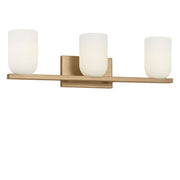 Generation Lighting - GLV1973SBE - Three Light Vanity - Neblina - Satin Brass