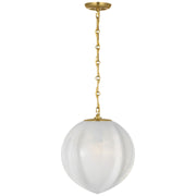 Visual Comfort Signature - ARN 5025HAB-WSG - LED Pendant - Rae - Hand-Rubbed Antique Brass
