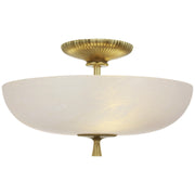 Visual Comfort Signature - ARN 4415HAB-ALB - LED Semi-Flush Mount - Pascal - Hand-Rubbed Antique Brass