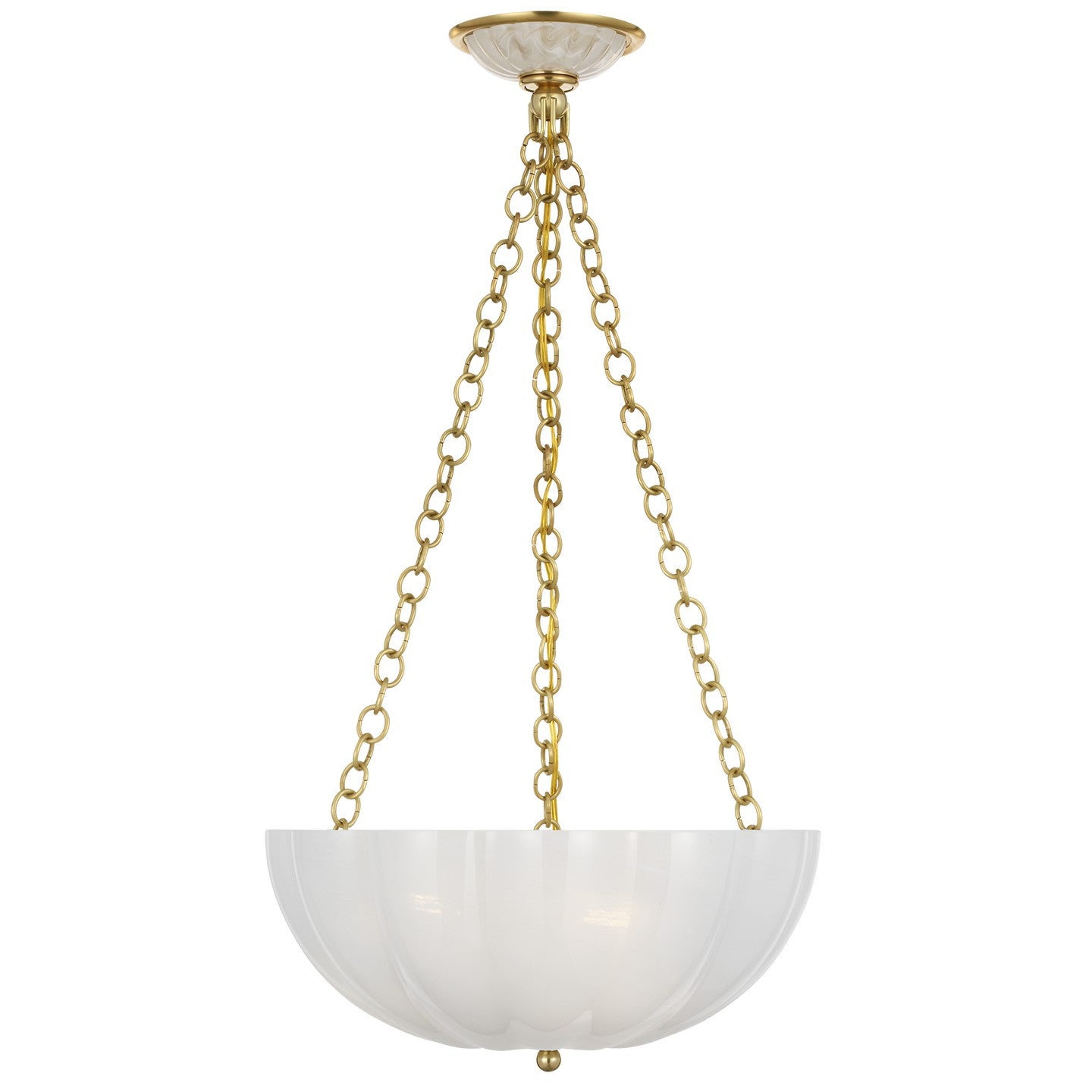 Visual Comfort Signature - ARN 5017HAB-WSG - LED Chandelier - Rosehill - Hand-Rubbed Antique Brass