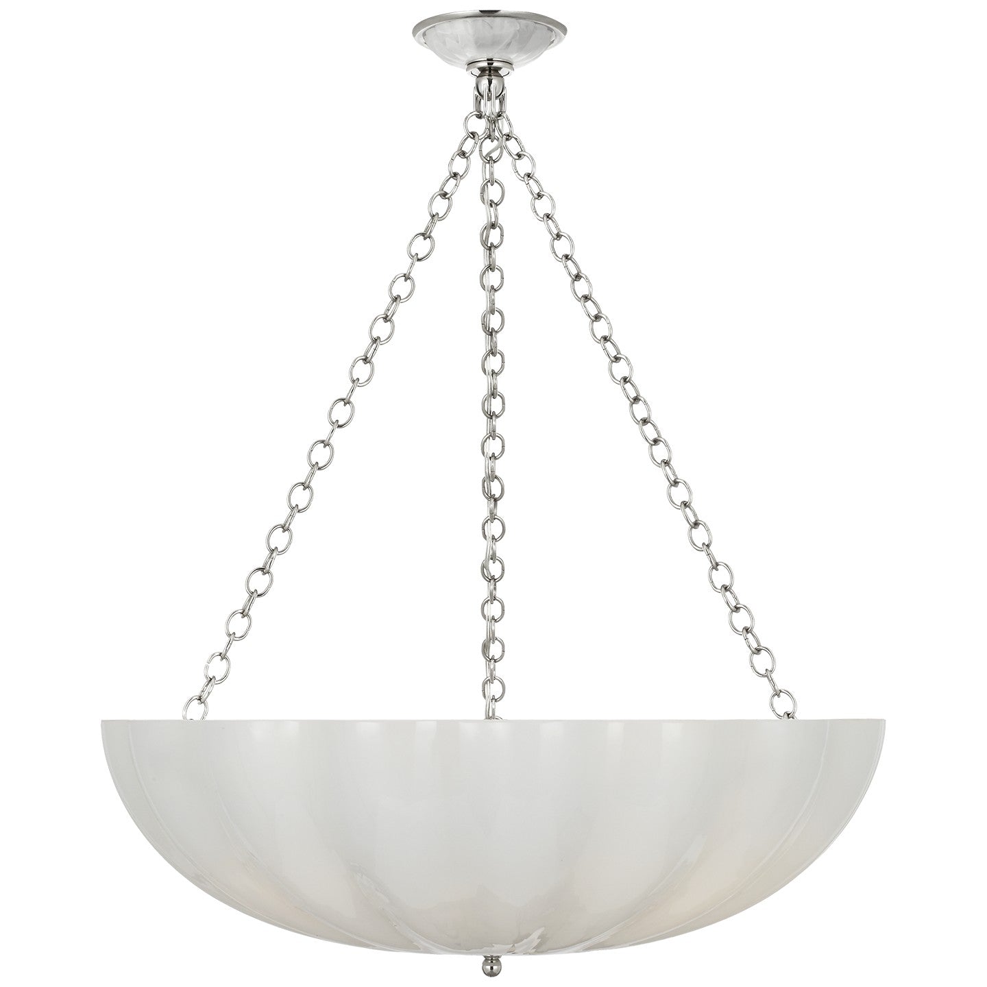 Visual Comfort Signature - ARN 5019PN-WSG - LED Chandelier - Rosehill - Polished Nickel