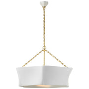 Visual Comfort Signature - ARN 5040HAB/PW - LED Chandelier - Ayers - Hand-Rubbed Antique Brass and Plaster White