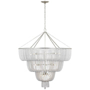 Visual Comfort Signature - ARN 5303BSL-WG - LED Chandelier - Jacqueline - Burnished Silver Leaf