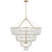 Visual Comfort Signature - ARN 5303HAB-CG - LED Chandelier - Jacqueline - Hand-Rubbed Antique Brass