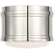 Visual Comfort Signature - CHC 4061PN-WG - LED Flush Mount - Marden - Polished Nickel