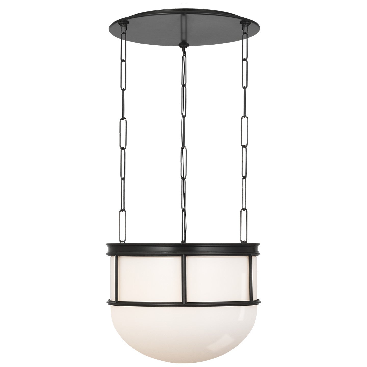 Visual Comfort Signature - CHC 5125BZ-WG - LED Lantern - Martil - Bronze with White Glass