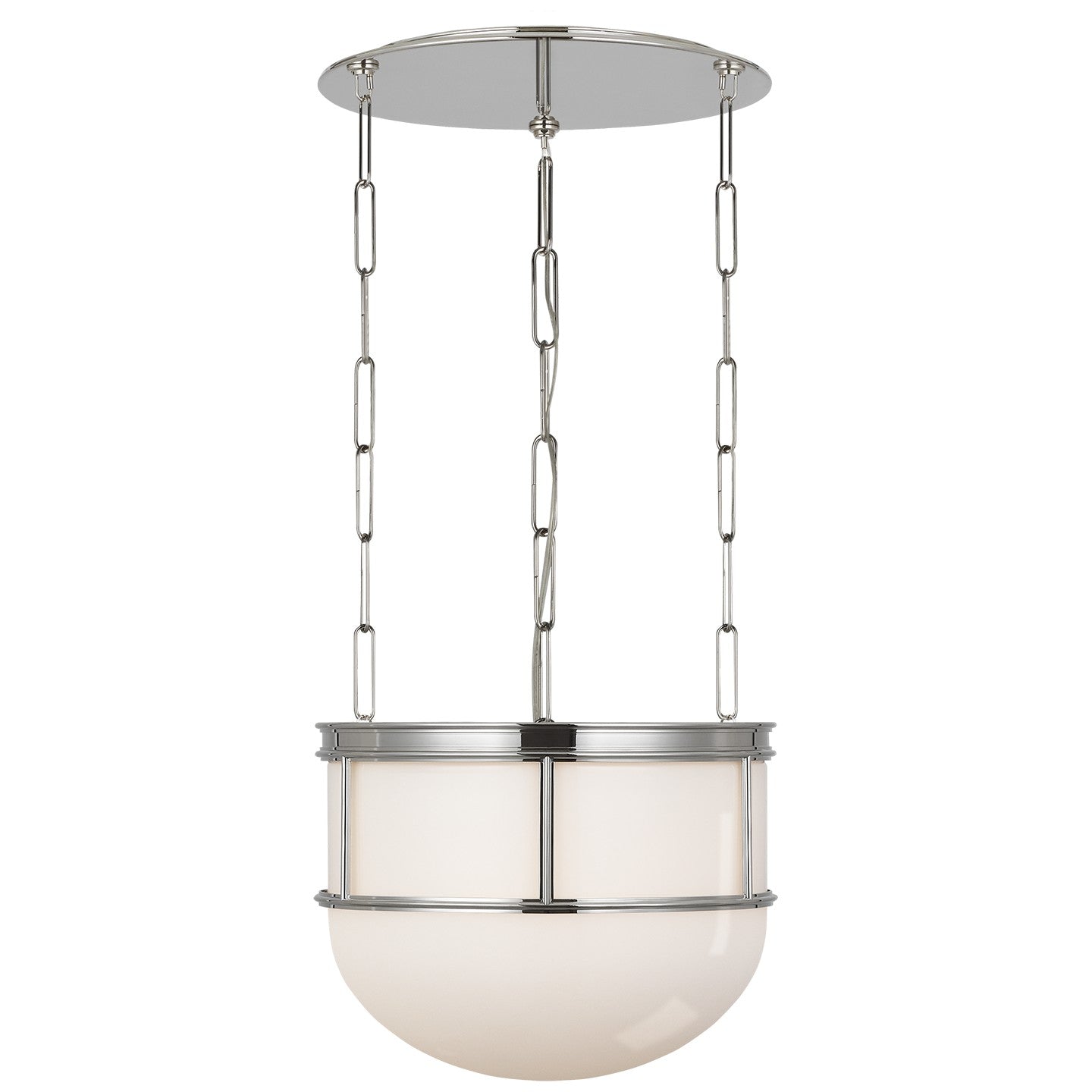 Visual Comfort Signature - CHC 5125PN-WG - LED Lantern - Martil - Polished Nickel with White Glass