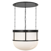 Visual Comfort Signature - CHC 5126BZ-WG - LED Lantern - Martil - Bronze with White Glass