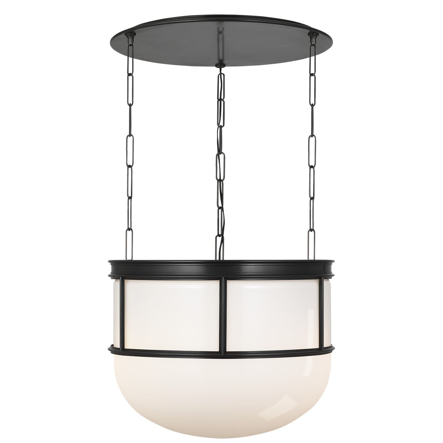 Visual Comfort Signature - CHC 5126BZ-WG - LED Lantern - Martil - Bronze with White Glass