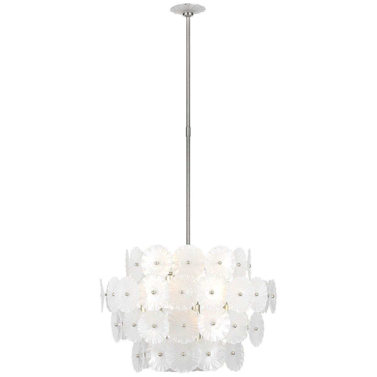 Visual Comfort Signature - JN 5035BSL-FG - LED Chandelier - Gianna - Burnished Silver Leaf