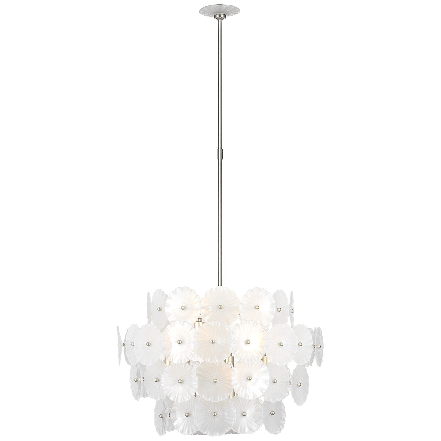 Visual Comfort Signature - JN 5035BSL-FG - LED Chandelier - Gianna - Burnished Silver Leaf