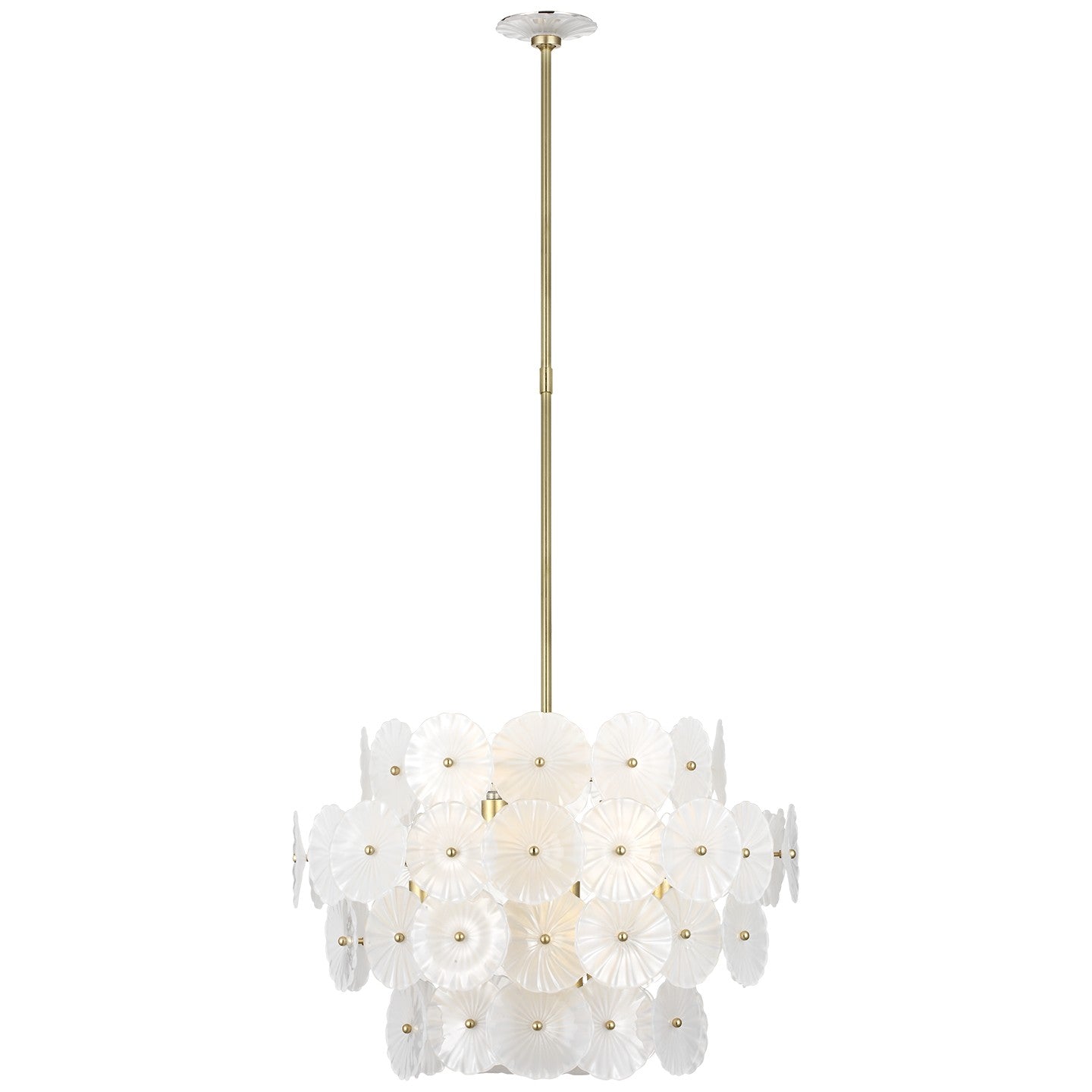 Visual Comfort Signature - JN 5035G-FG - LED Chandelier - Gianna - Gild