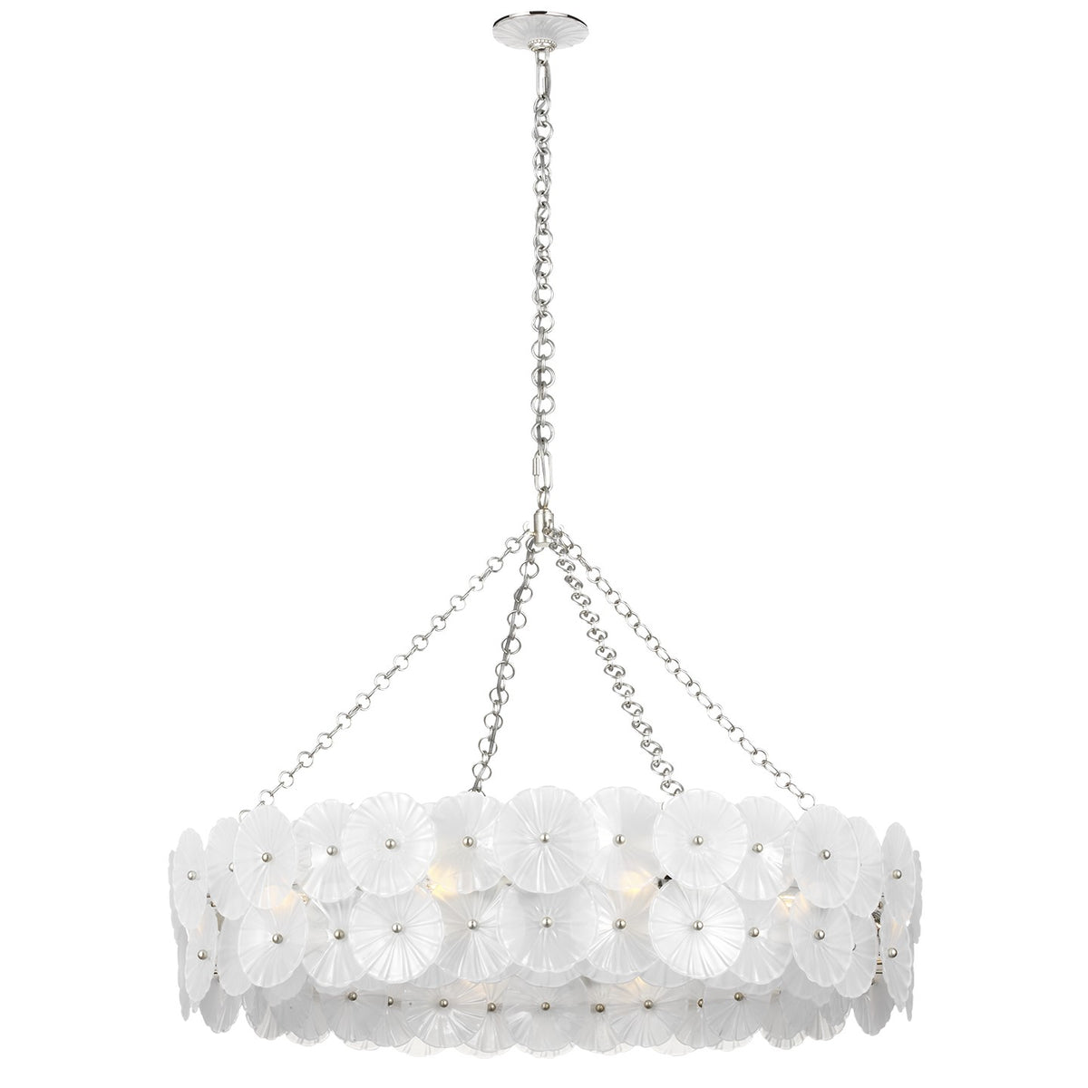 Visual Comfort Signature - JN 5037BSL-FG - LED Chandelier - Gianna - Burnished Silver Leaf