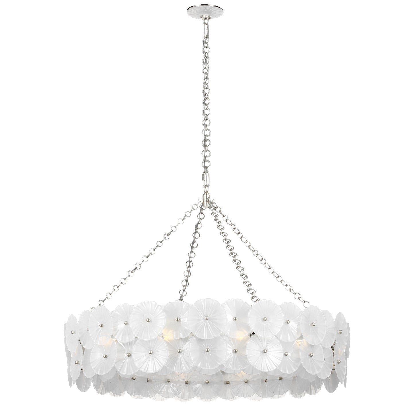 Visual Comfort Signature - JN 5037BSL-FG - LED Chandelier - Gianna - Burnished Silver Leaf