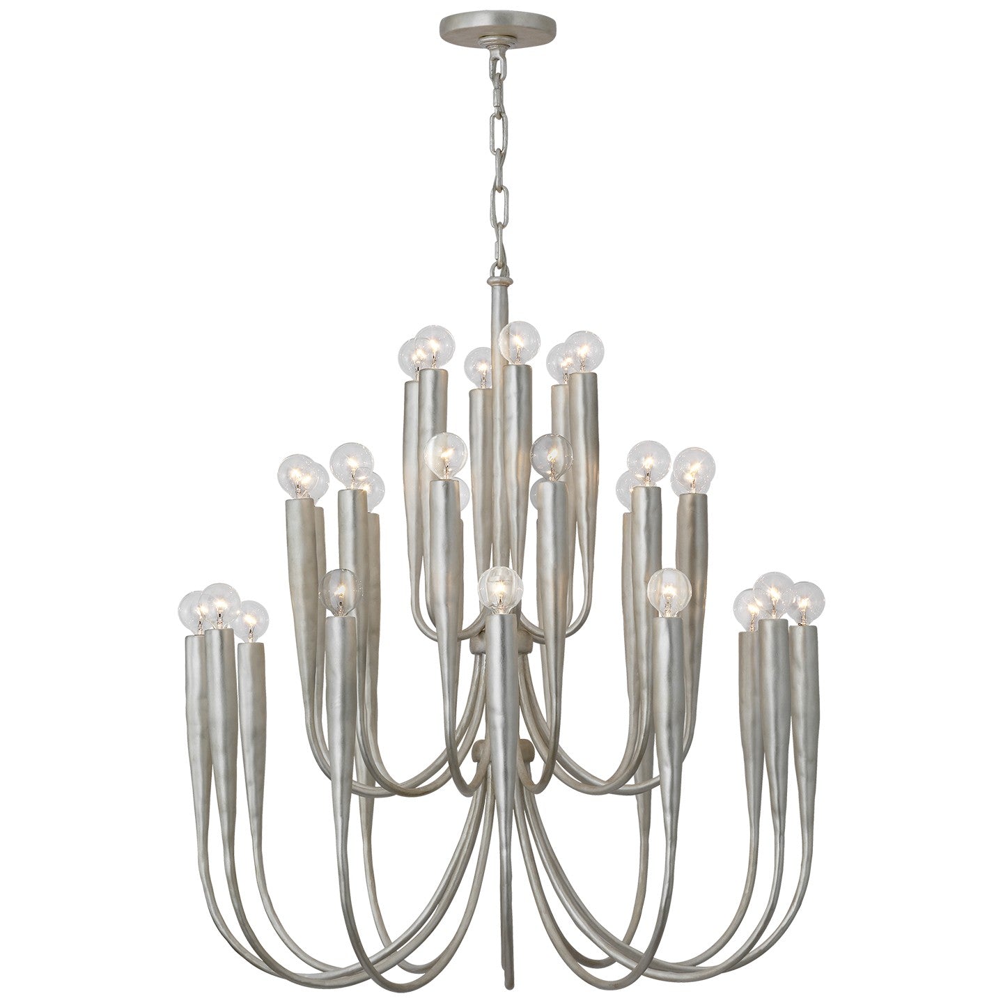 Visual Comfort Signature - JN 5073BSL - LED Chandelier - Acadia - Burnished Silver Leaf