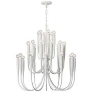 Visual Comfort Signature - JN 5073PW - LED Chandelier - Acadia - Plaster White