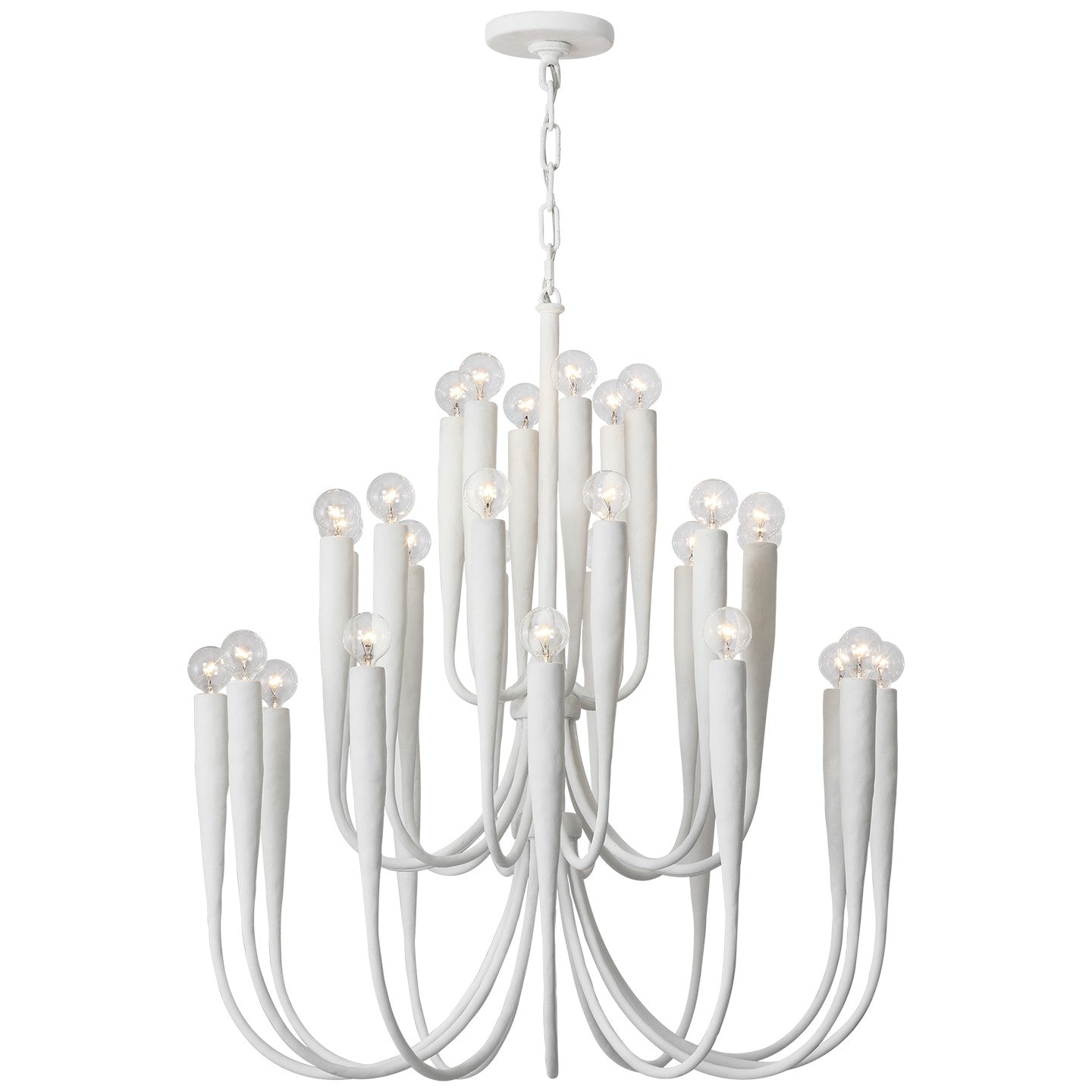 Visual Comfort Signature - JN 5073PW - LED Chandelier - Acadia - Plaster White