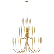 Visual Comfort Signature - JN 5074AGL - LED Chandelier - Acadia - Antique Gold Leaf