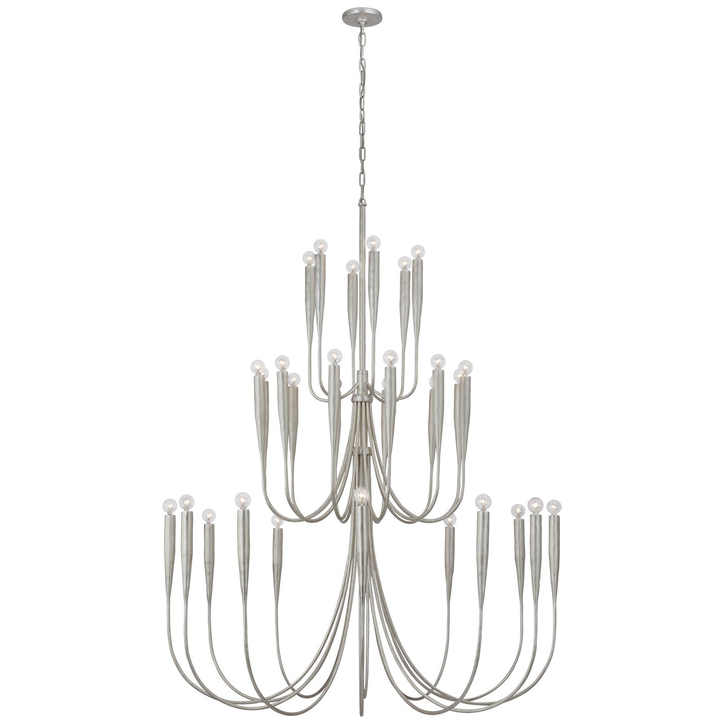 Visual Comfort Signature - JN 5074BSL - LED Chandelier - Acadia - Burnished Silver Leaf
