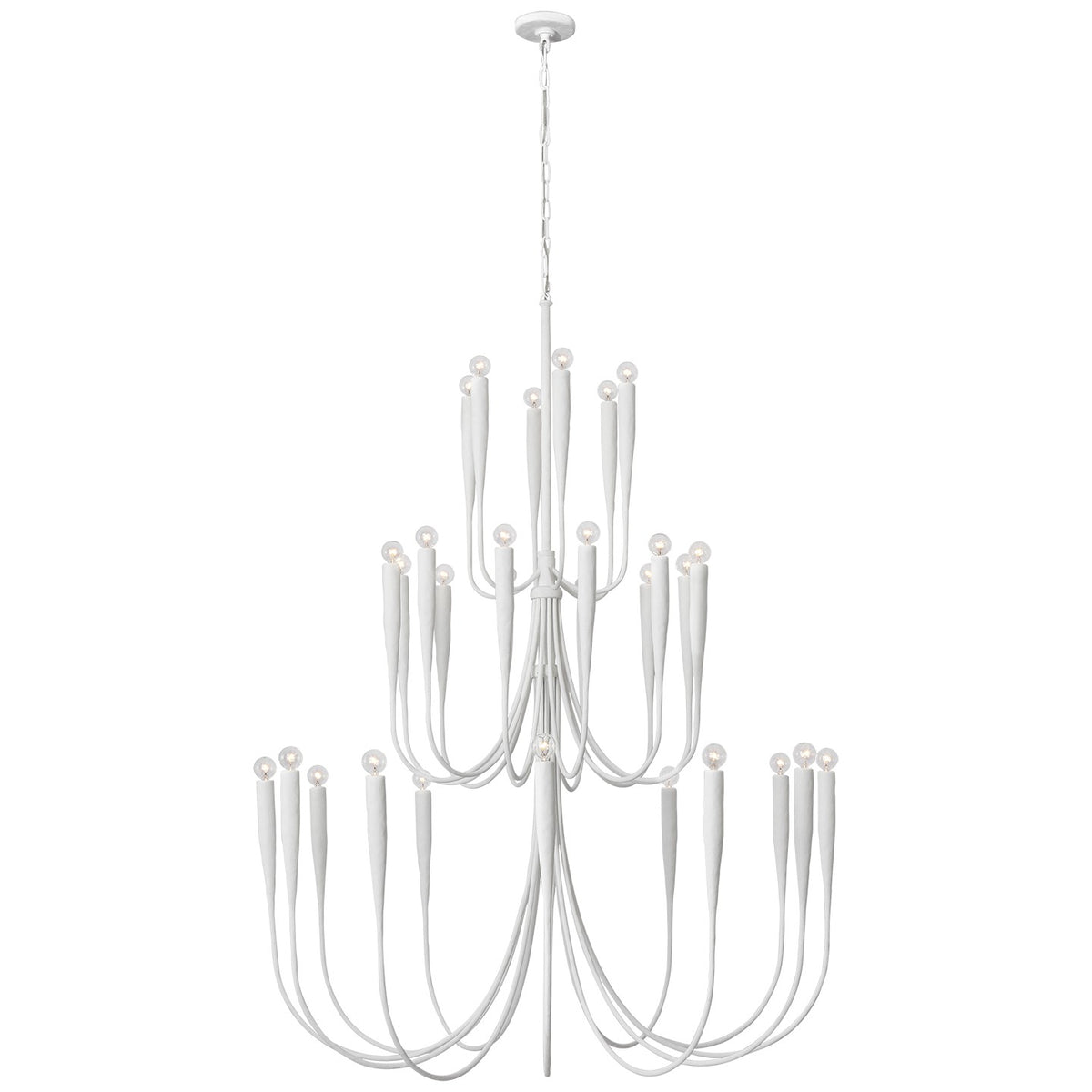 Visual Comfort Signature - JN 5074PW - LED Chandelier - Acadia - Plaster White