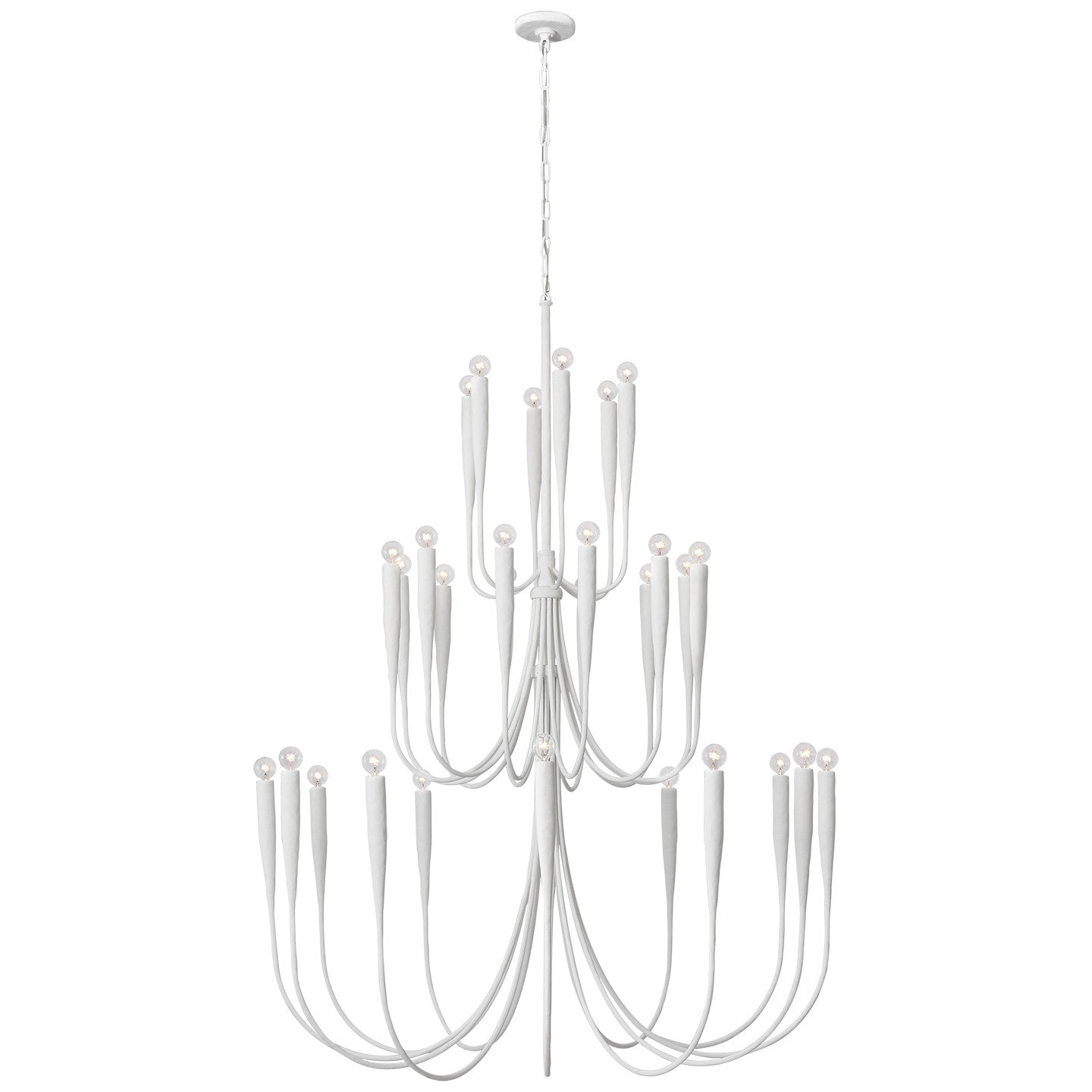 Visual Comfort Signature - JN 5074PW - LED Chandelier - Acadia - Plaster White