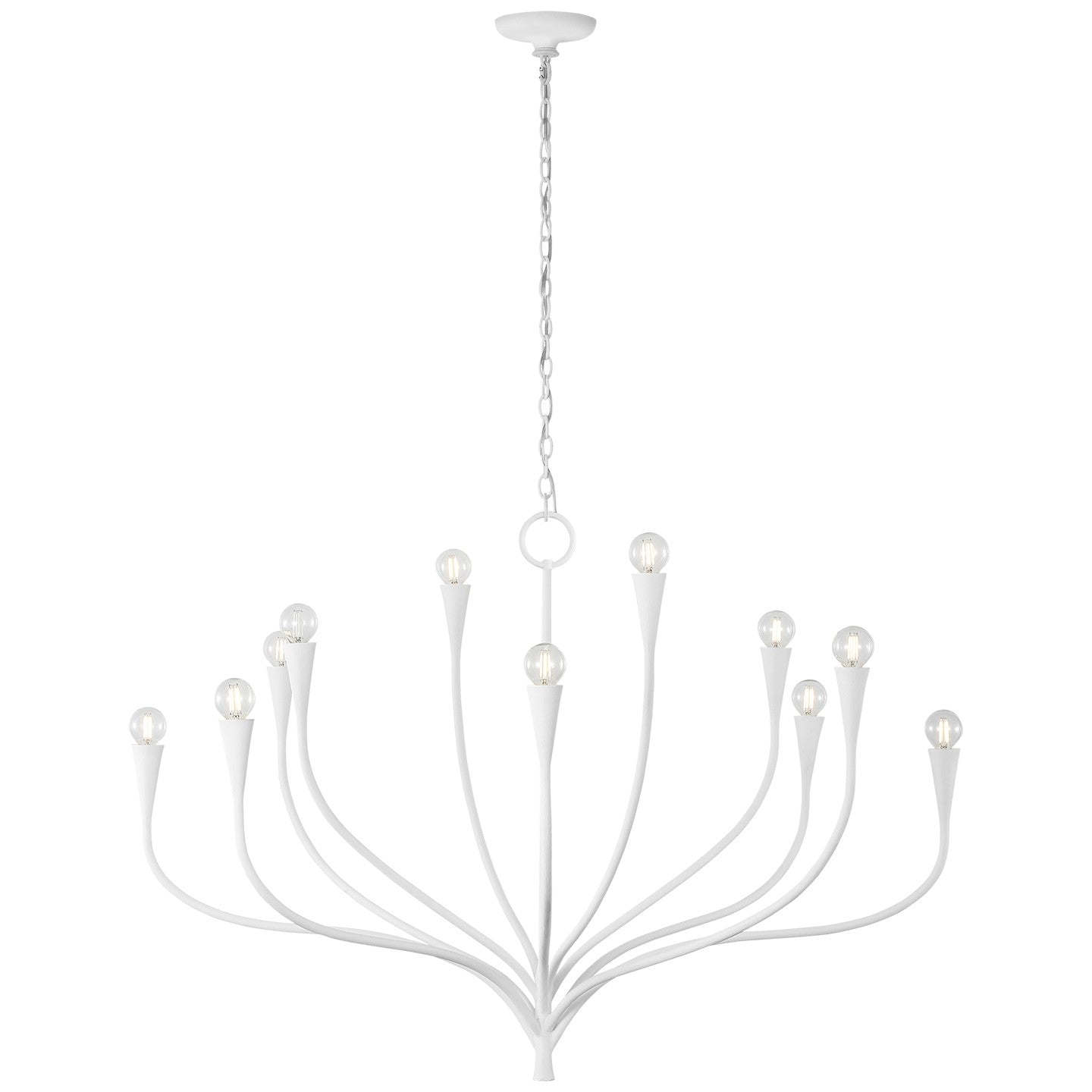 Visual Comfort Signature - JN 5187PW - LED Chandelier - Marini - Plaster White