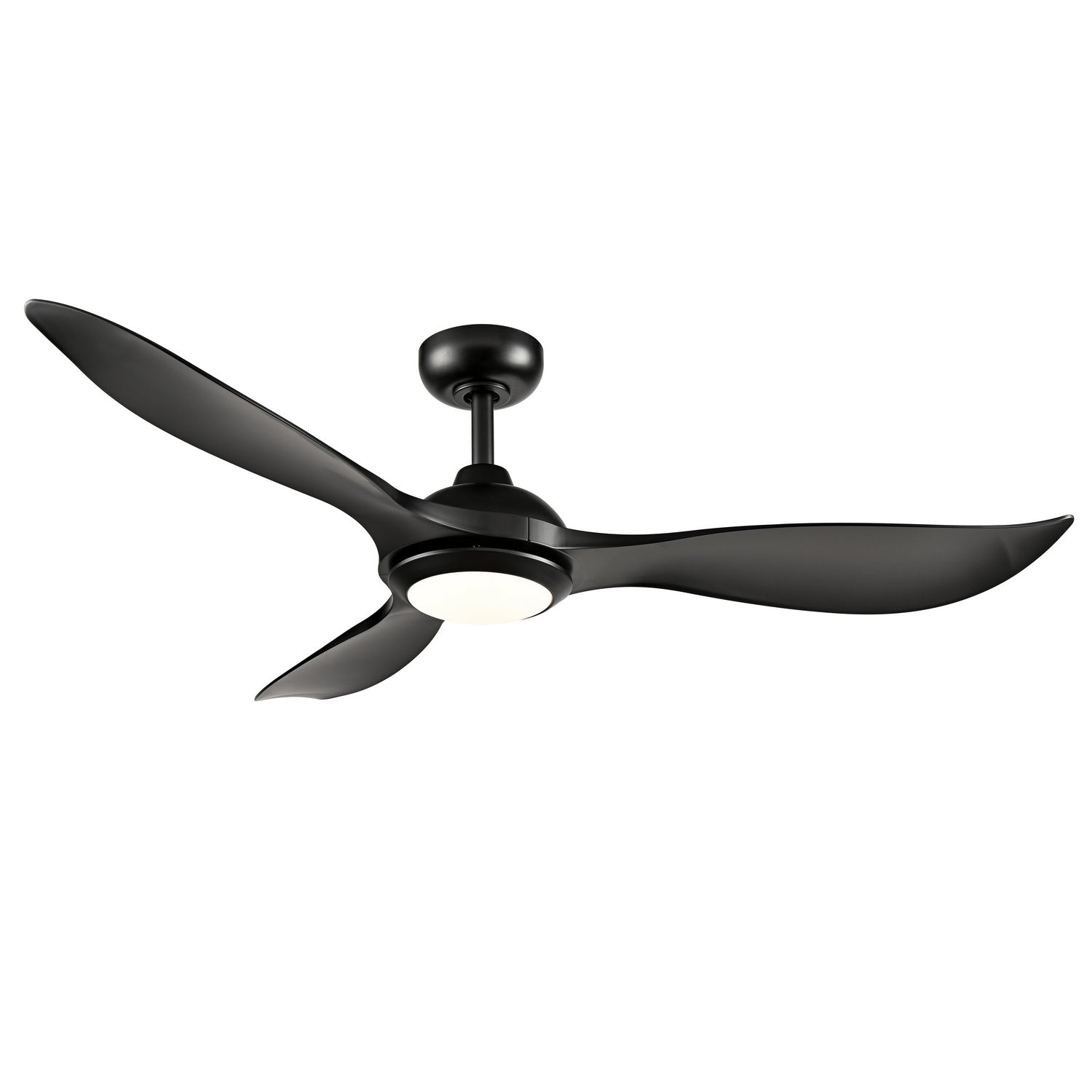 Millennium - 1077WLED-MBK-MBK - 52" Ceiling Fan - Wynleaf - Matte Black