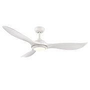 Millennium - 1077WLED-MWW-MWW - 52" Ceiling Fan - Wynleaf - Matte White