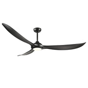 Millennium - 1087WLED-MBK-MBK - 72" Ceiling Fan - Wynleaf - Matte Black