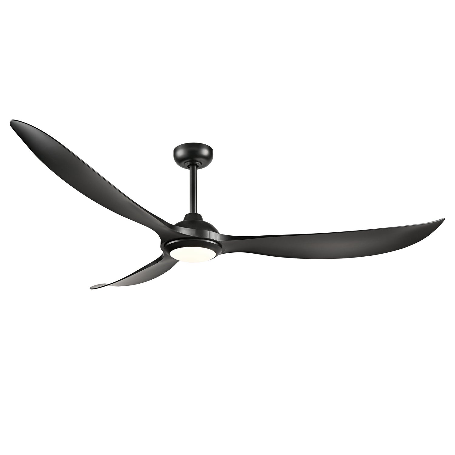Millennium - 1087WLED-MBK-MBK - 72" Ceiling Fan - Wynleaf - Matte Black