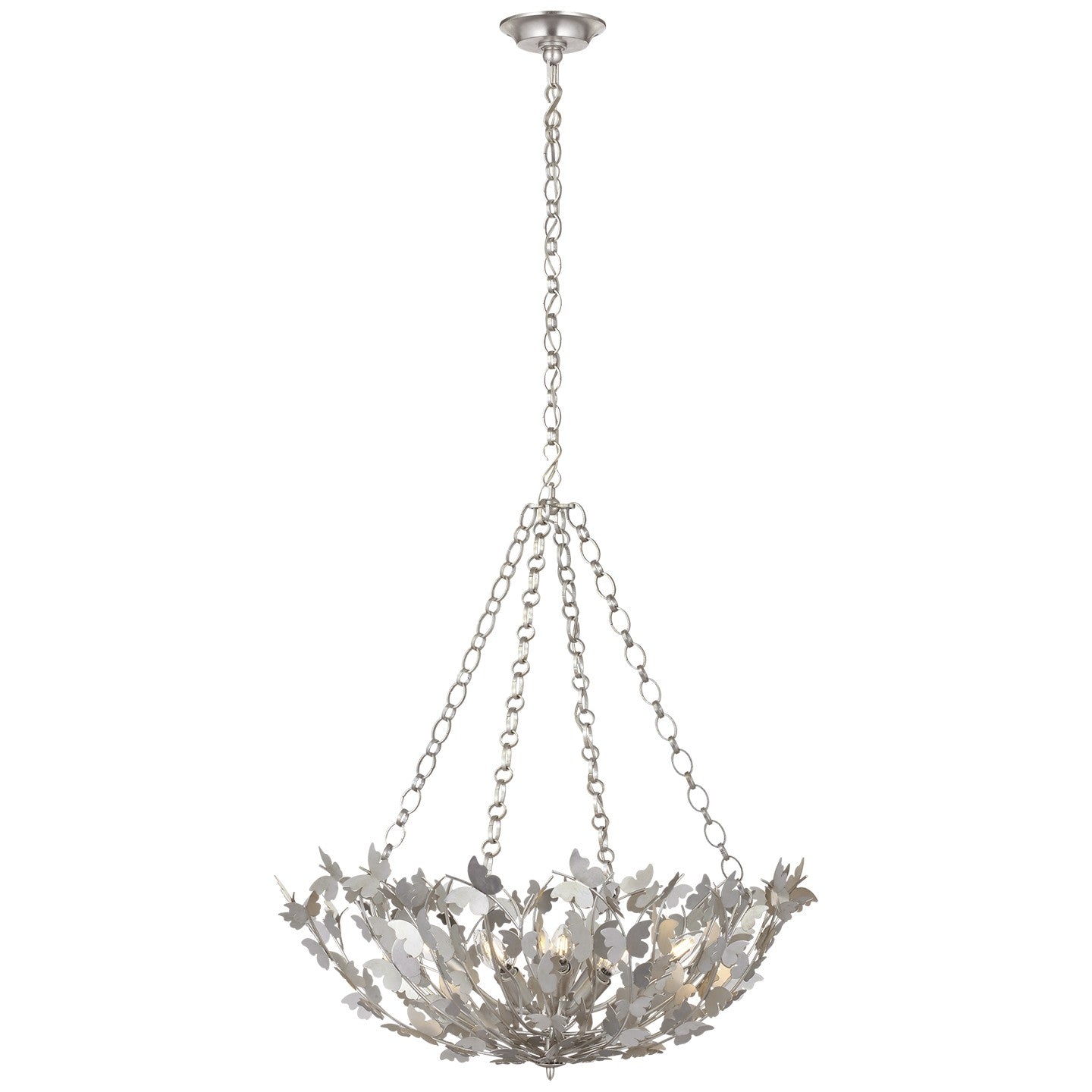 Visual Comfort Signature - JN 5405BSL - LED Chandelier - Farfalle - Burnished Silver Leaf
